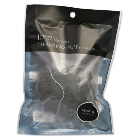 Missha Спонж конняку с древесным углем Natural Soft Jelly Cleansing Puff Charcoal
