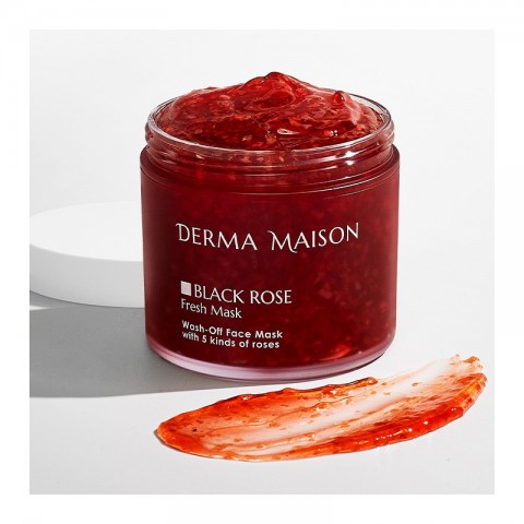 MEDI-PEEL Тонизирующая маска с экстрактом розы и комплексом ферментов Derma Maison Black Rose, 230 гр.