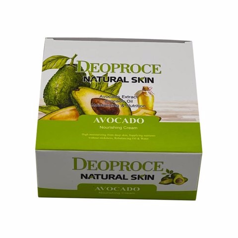 Deoproce Натуральный питательный крем для кожи лица и тела с авокадо Natural Skin Avocado Cream, 100 мл