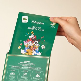 JMSolution Маска тканевая успокаивающая с центеллой Disney collection barrier cica mask, 1 шт
