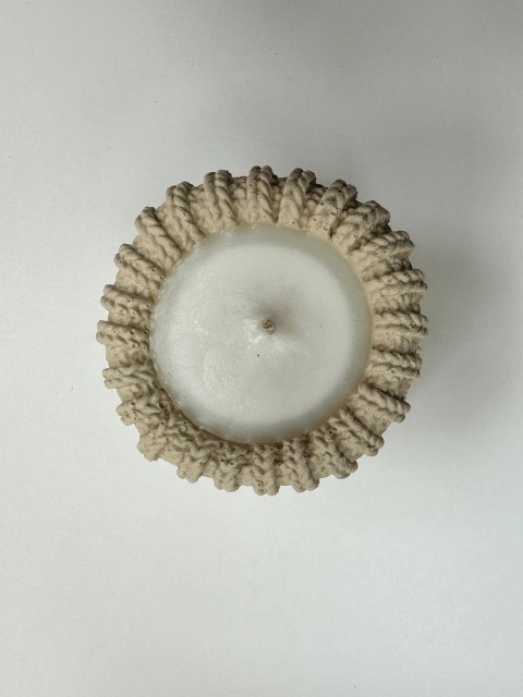 BE HAPPY Ароматическая соевая свеча ручной работы «Вязаный мешочек»