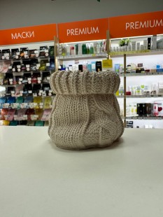 BE HAPPY Ароматическая соевая свеча ручной работы «Вязаный мешочек»