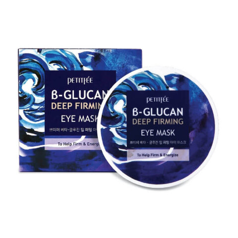 Petitfee Укрепляющие тканевые патчи для глаз с бета глюканом B-Glucan Deep Firming Eye Mask