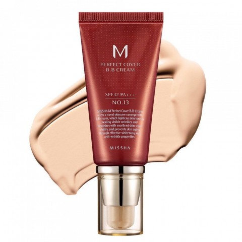 MISSHA ВВ крем с высокой степенью покрытия M Perfect Cover BB Cream №13, 50 мл