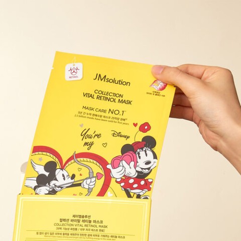 JMSolution Маска тканевая для лица с ретинолом Disney collection vital retinol mask, 1 шт.