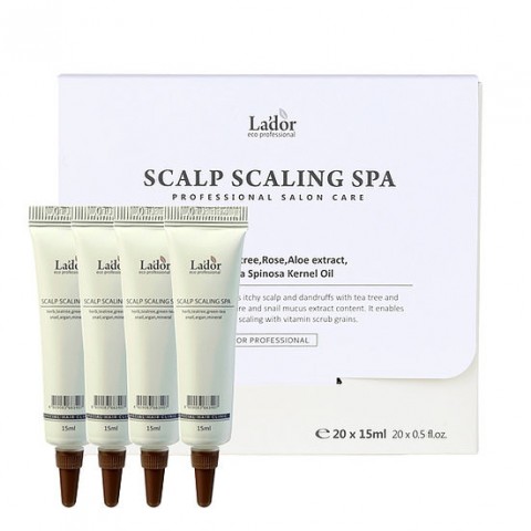 Очищающий пилинг для кожи головы Lador Scalp Scaling Spa Ampoule, 15 мл.