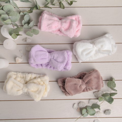 Повязка на голову "Бантик", цвет МИКС, 1 шт.