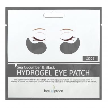 Гидрогелевые патчи для глаз BeauuGreen с морским огурцом Sea Cucumber & Black Hydrogel Eye Patch, 2 шт.