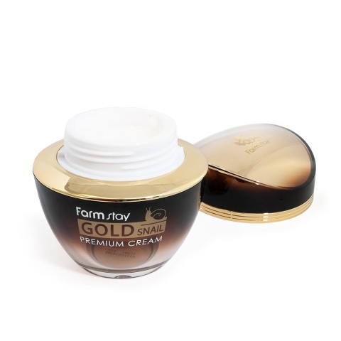 FARMSTAY Премиальный крем для лица с золотом и муцином улитки Gold Snail Premium Cream, 50 мл