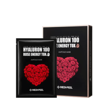 MEDI-PEEL Ампульная омолаживающая маска с розой и гиалуроновой кислотой Hyaluron Rose Energy Tox Ampoule Mask, 30 мл