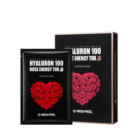 MEDI-PEEL Ампульная омолаживающая маска с розой и гиалуроновой кислотой Hyaluron Rose Energy Tox Ampoule Mask, 30 мл