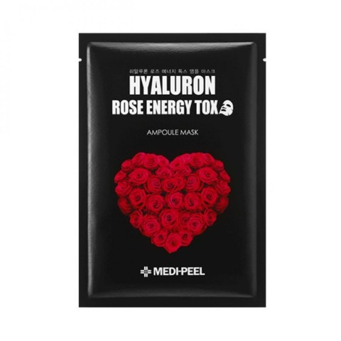 MEDI-PEEL Ампульная омолаживающая маска с розой и гиалуроновой кислотой Hyaluron Rose Energy Tox Ampoule Mask, 30 мл
