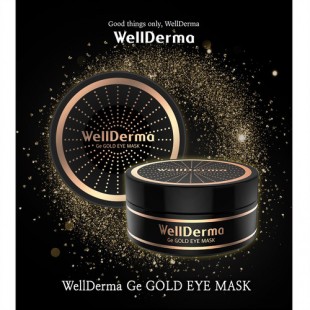 WellDerma Патчи для глаз от морщин с золотом  GE GOLD EYE MASK 