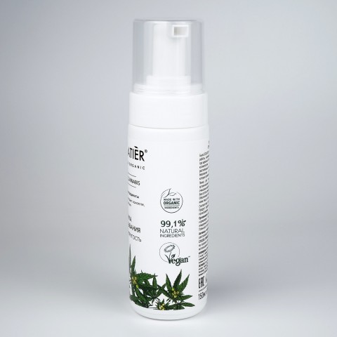ECOLATIER GREEN Пенка для умывания Серия Organic CANNABIS тонус & упругость, 150 мл