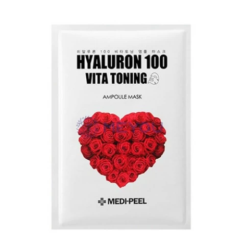 MEDI-PEEL Тонизирующая пептидная ампульная маска Hyaluron Vita Toning Ampoule Mask, 30 мл