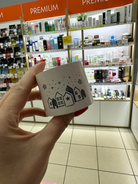 BE HAPPY Набор ароматических соевых свечей ручной работы в гипсе с крышкой в подарочной упаковке