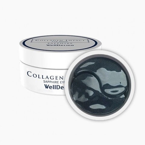 WellDerma Коллагеновые патчи для глаз от морщин Collagen Impact Sapphire Eye Mask