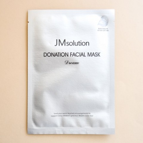 JMsolution Тканевая маска для лица выравнивающая тон, с пептидами Donation Facial Mask Dream