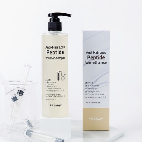 Trimay Бессульфатный шампунь против выпадения волос с пептидами Anti-Hair Loss Peptide Volume Shampoo