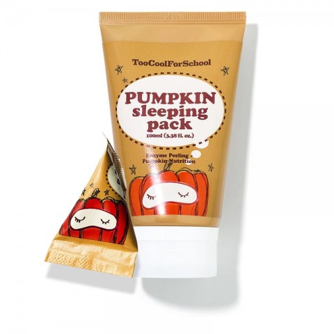 Ночная маска для лица Too Cool For School с тыквой Pumpkin Sleeping Pack, 30 мл.