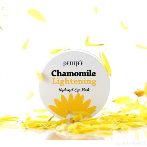 Petitfe Гидрогелевые успокаивающие патчи с ромашкой Chamomile Lightening Hydrogel Eye Patch, 60 шт.