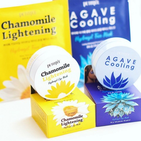 Petitfe Гидрогелевые успокаивающие патчи с ромашкой Chamomile Lightening Hydrogel Eye Patch, 60 шт.