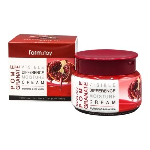 FARMSTAY Антивозрастной крем для повышения упругости лица с экстрактом граната Visible Difference Moisture Cream Pomegranate, 100 мл