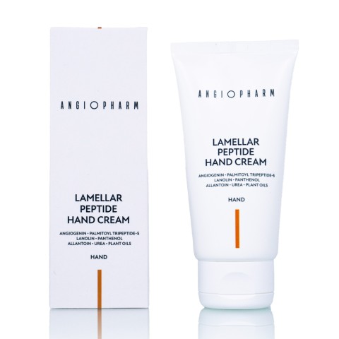 АНГИОФАРМ Ламеллярный крем для рук с пептидами ANGIOPHARM LAMELLAR PEPTIDE HAND CREAM, 50 мл