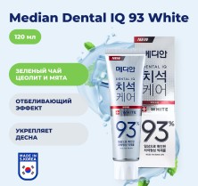 MEDIAN Зубная паста отбеливающая toothpaste Dental IQ 93% White, 120 мл