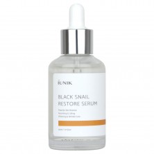 Восстанавливающая сыворотка iUnik с муцином чёрной улитки Black Snail Restore Serum,15 мл.
