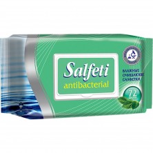 Салфетки влажные очищающие Salfeti антибактериальные, 72 шт.