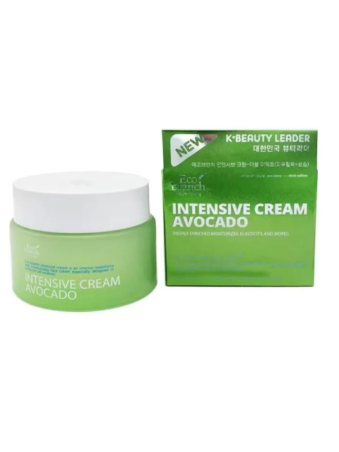 В ПОДАРОЧНОЙ УПАКОВКЕ+ПЕЧЕНЬЕ С ПРЕДСКАЗАНИЕМ ИЛИ КОНФЕТОЙ Eco Branch Крем для лица интенсивный с экстрактом авокадо Intensive Cream Avocado Ver.3, 100 мл