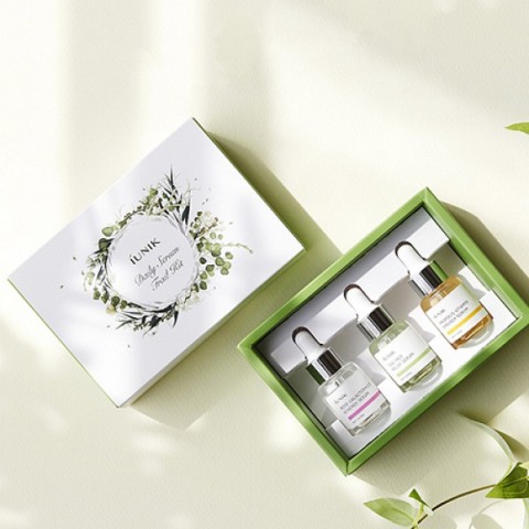 iUnik Набор сывороток для лица с галактомисисом зеленым чаем прополисом Daily Serum Trial Kit 