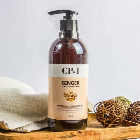 Esthetic House CP-1 Восстанавливающий шампунь для волос с корнем имбиря Ginger Purifying Shampoo, 500 мл.