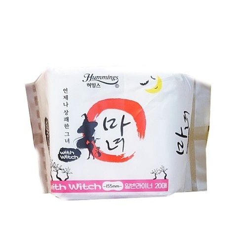 Hummings Ультратонкие ежедневные прокладки Manyo With Witch 155 мм Hummings 20 шт