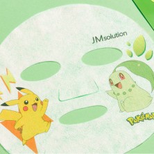 JMSolution Успокаивающая тканевая маска с хауттюйнией Stamp In Heartleaf Mask Pokemon Selfie, 1 шт.