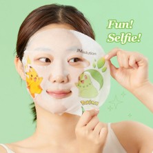 JMSolution Успокаивающая тканевая маска с хауттюйнией Stamp In Heartleaf Mask Pokemon Selfie, 1 шт.