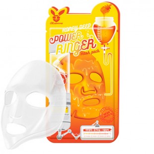 Elizavecca Тканевая маска для лица с медом Honey Deep Power Ringer Mask Pack