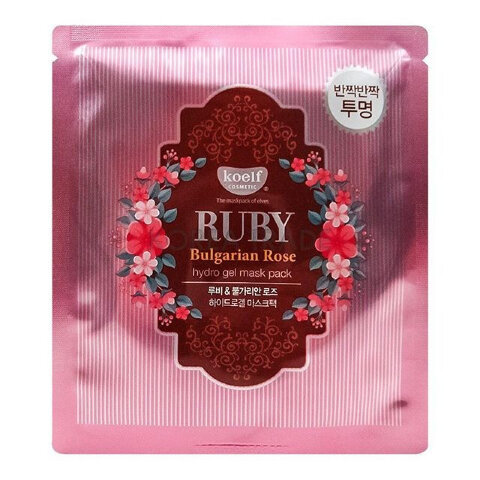 Koelf Гидрогелевая маска для лица с розой Ruby & Bulgarian Rose Hydrogel Mask Pack