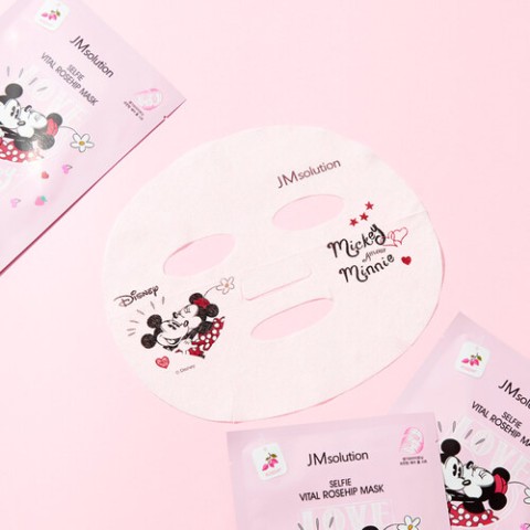 JMsolution Маска тканевая освежающая с шиповником Disney collection selfie vital rosehip mask, 1 шт.