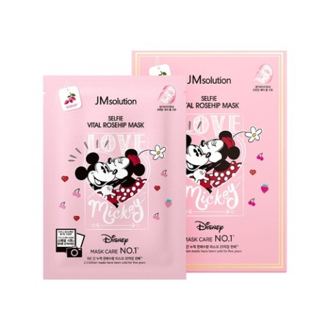 JMsolution Маска тканевая освежающая с шиповником Disney collection selfie vital rosehip mask, 1 шт.