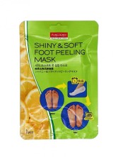 Purederm Отшелушивающие пилинг носочки для ног с фруктовыми кислотами Shiny & Soft Foot Peeling Mask