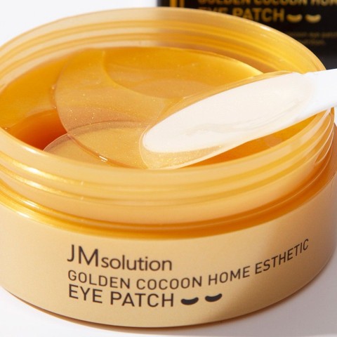 JMsolution Гидрогелевые патчи для глаз с золотым шелкопрядом Golden Cocoon Home Esthetic Eye Patch, 60 шт.