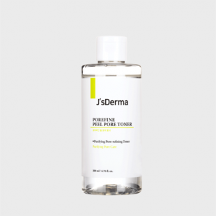 JSDERMA Пилинг-тонер с гликолевой AHA-кислотой для проблемной кожи Pore Cleaning Refine Glycolic Acid Toner, 200 мл