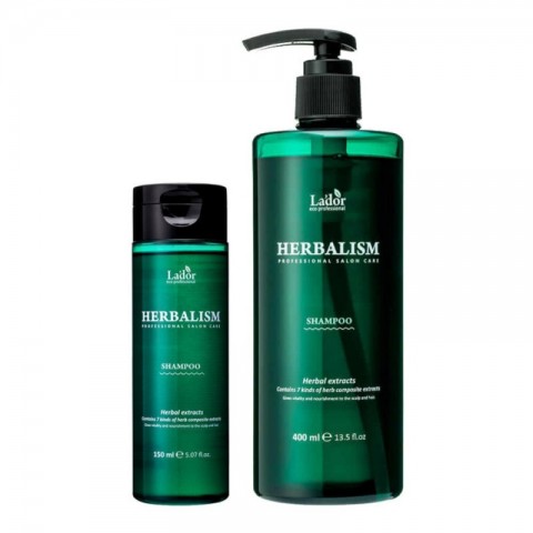 Lador Слабокислотный травяной шампунь для волос с аминокислотами  Herbalism Shampoo, 150 мл.