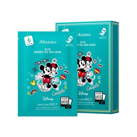 JMSolution Маска тканевая противовоспалительная с чайным деревом Disney collection Selfie Barrier Tea Tree Mask, 1 шт.