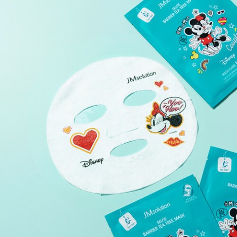 JMSolution Маска тканевая противовоспалительная с чайным деревом Disney collection Selfie Barrier Tea Tree Mask, 1 шт.