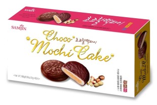 SAMJIN Моти в шоколаде с арахисом CHOCO MOCHI CAKE, 31 г * 1 шт 