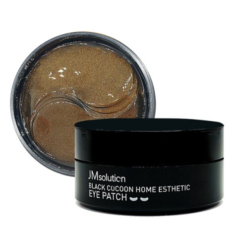 JMsolution Патчи с древесным углем и протеинами шелкопряда Black Cocoon Home Esthetic Eye Patch, 60 шт.