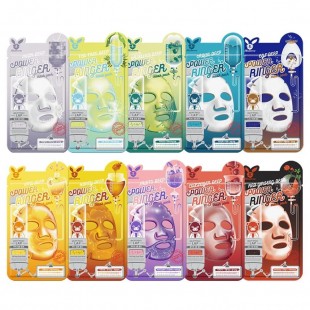 Elizavecca Тканевая маска для лица с молоком Milk Deep Power Ringer Mask Pack